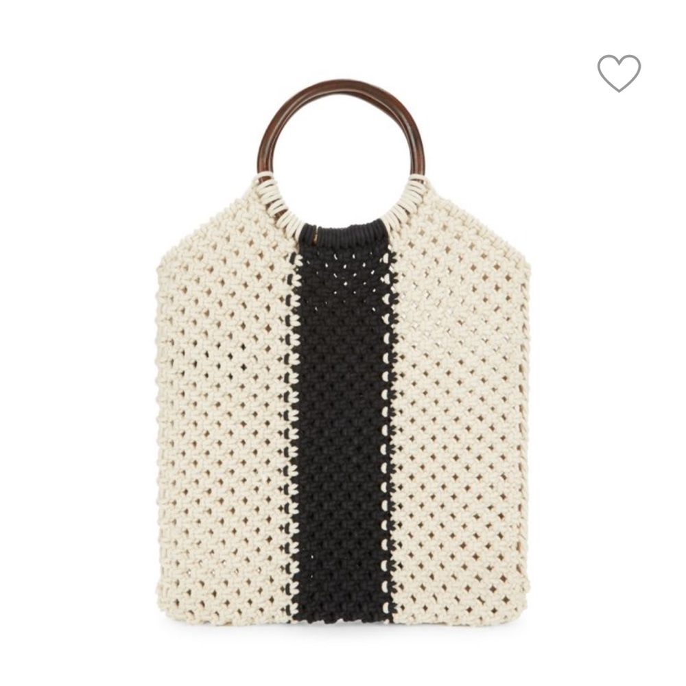 SAM EDELMAN Veronica Macrame Top Handle Bag